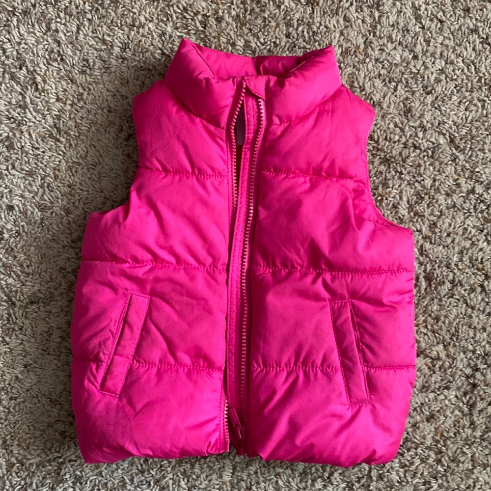 Toddler Pink Puffer Vest 2T